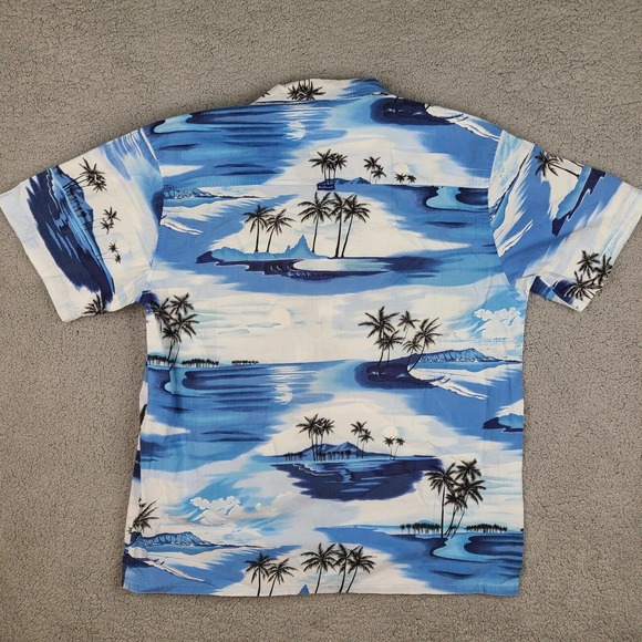 Bullhead Island Series Shirt Mens XL‎ Blue Hawaiian Tropical Beach Button - Picture 2 of 12